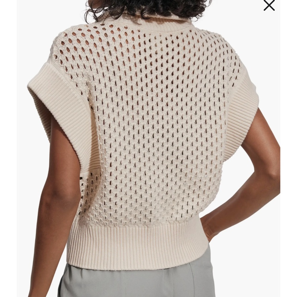 Grace Karin White Knit Crop Top size s
